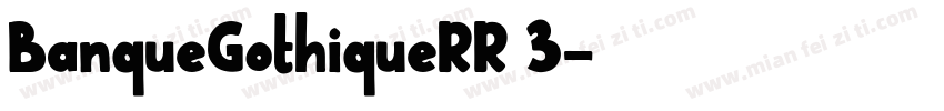 BanqueGothiqueRR 3字体转换